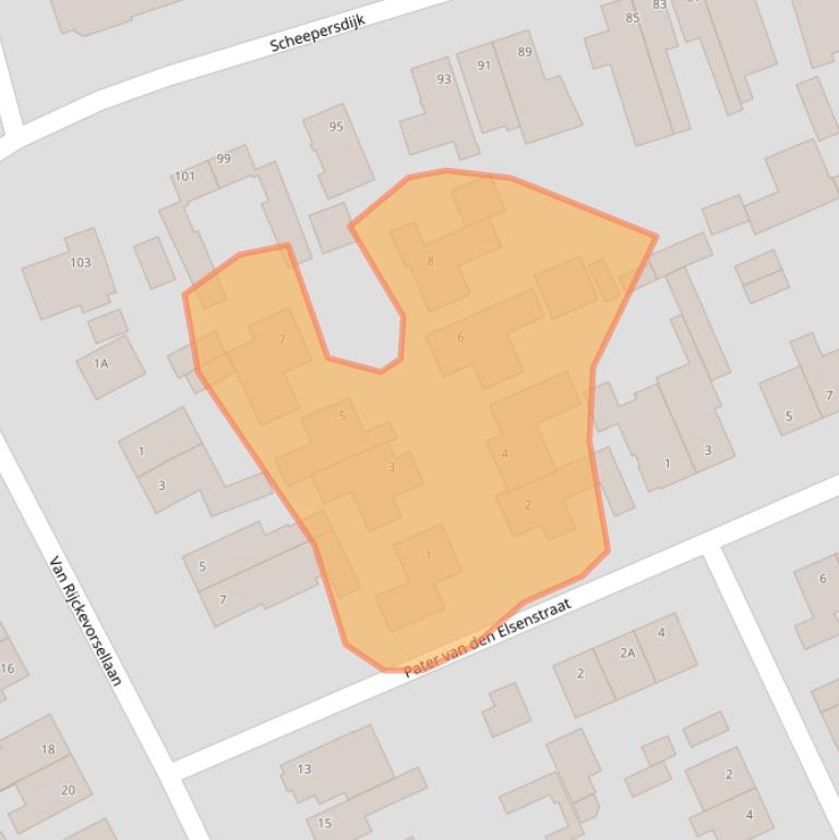 Kaart van postcodegebied 5062DM.