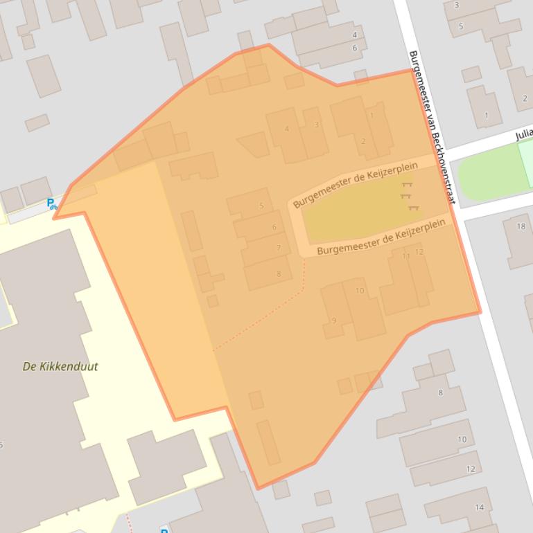 Kaart van postcodegebied 5062EH.