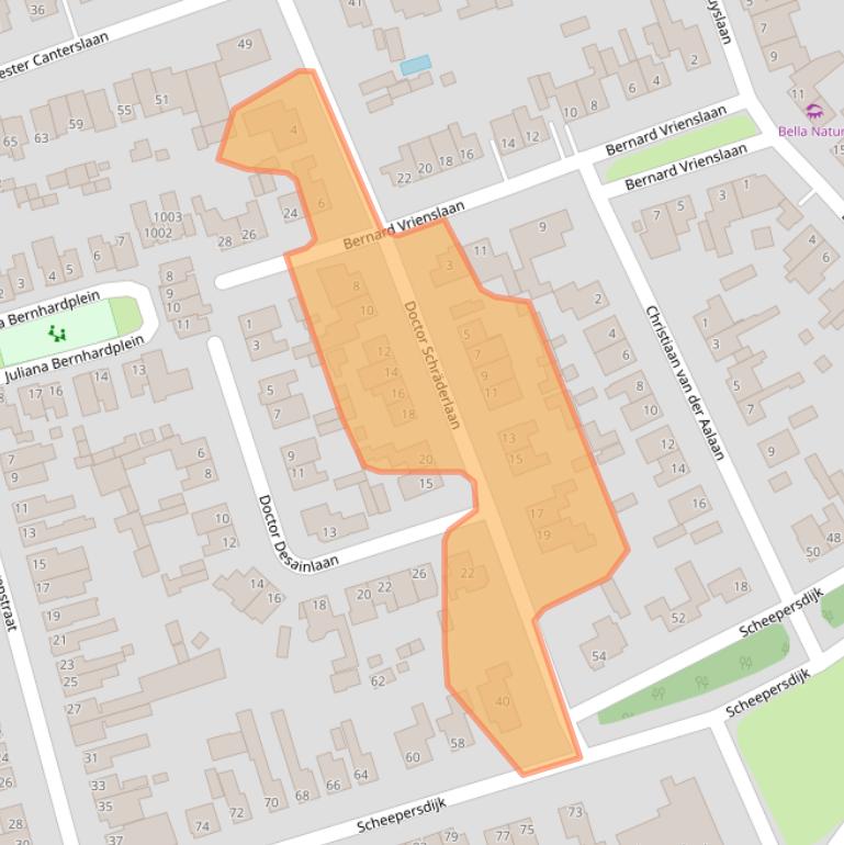 Kaart van postcodegebied 5062EL.