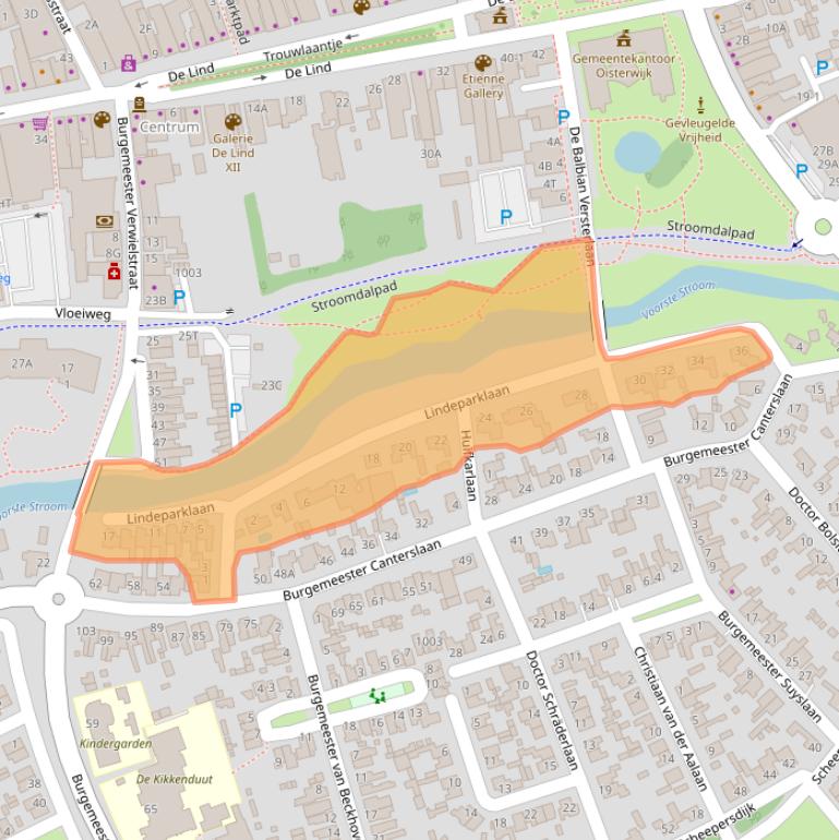 Kaart van postcodegebied 5062GB.