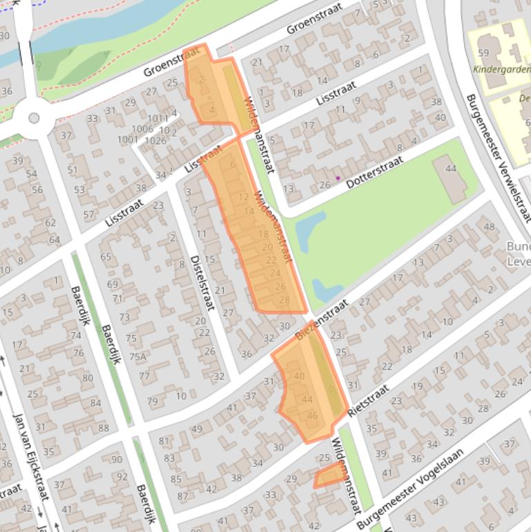 Kaart van postcodegebied 5062HB.