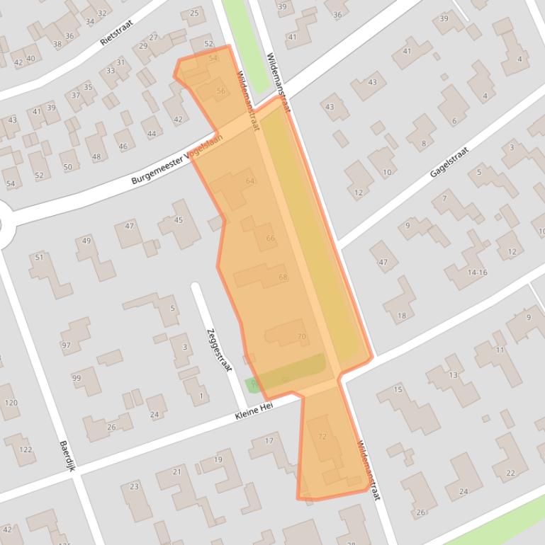 Kaart van postcodegebied 5062HC.