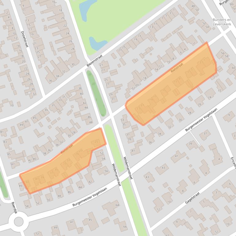 Kaart van postcodegebied 5062HK.