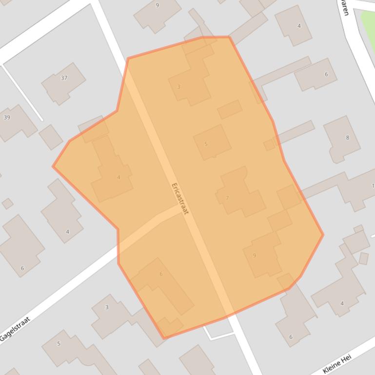 Kaart van postcodegebied 5062HN.