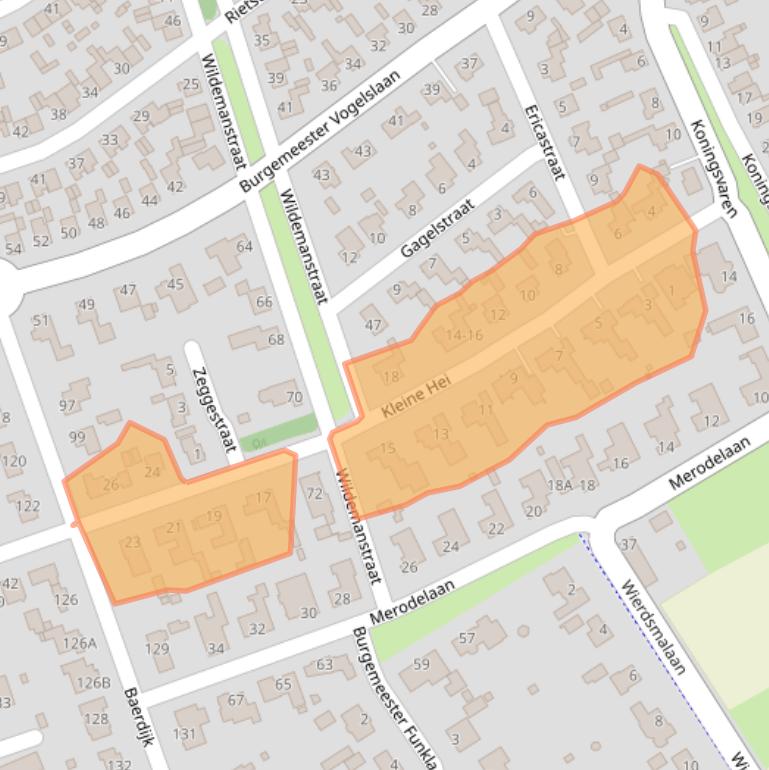 Kaart van postcodegebied 5062HP.