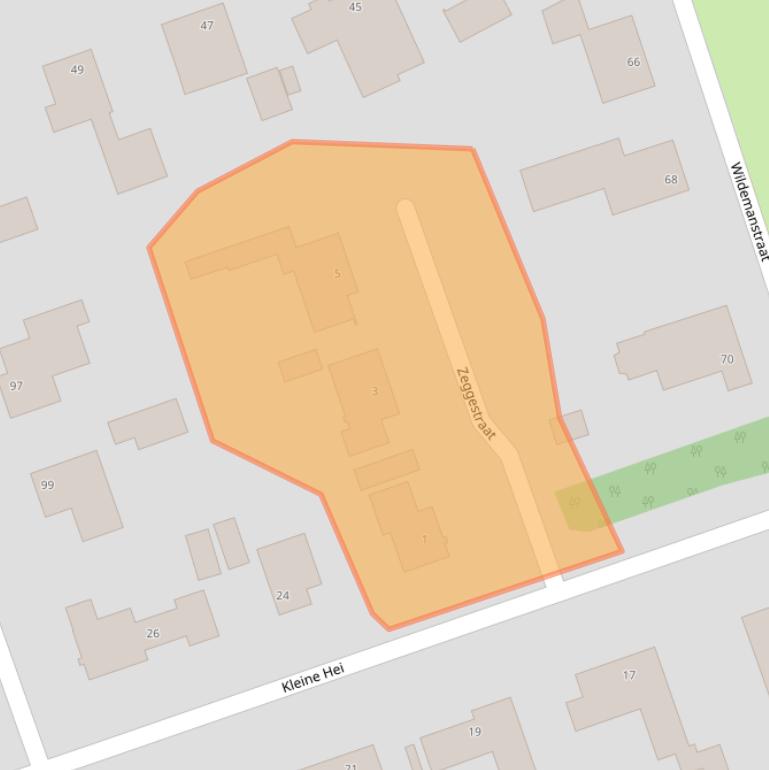 Kaart van postcodegebied 5062HR.