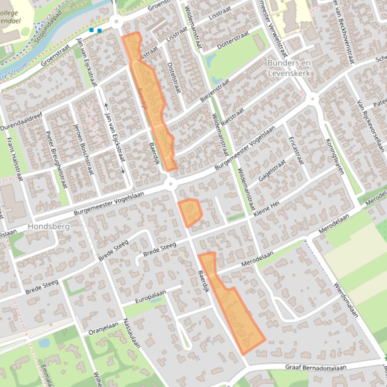 Kaart van postcodegebied 5062HS.