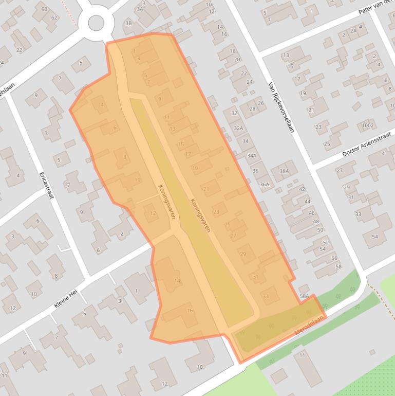 Kaart van postcodegebied 5062JA.