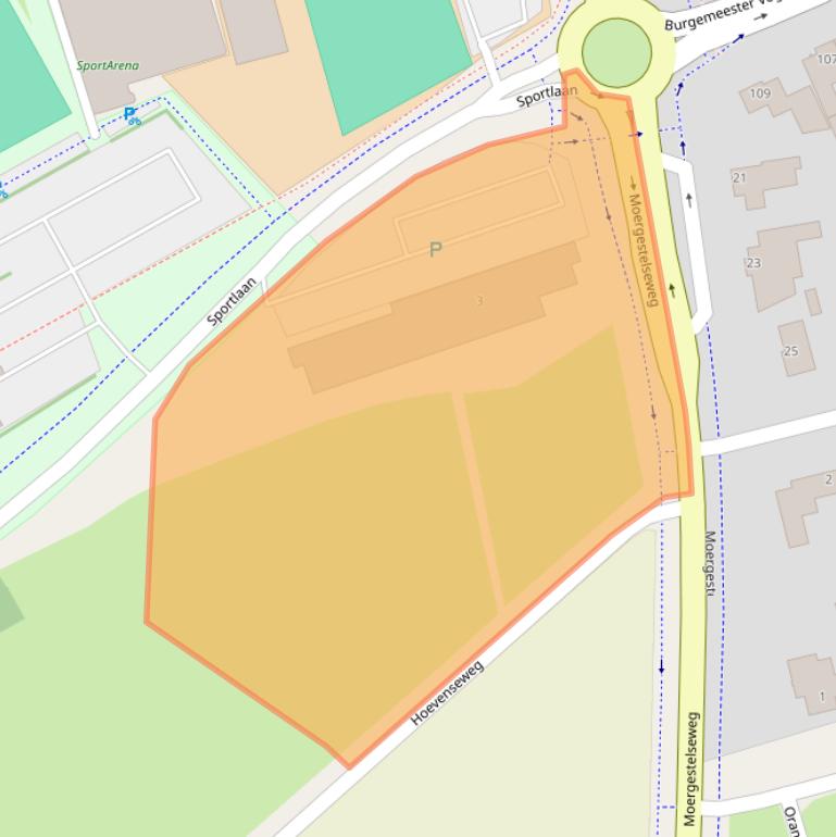 Kaart van postcodegebied 5062JJ.