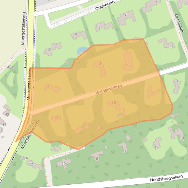 Kaart van postcodegebied 5062JX.