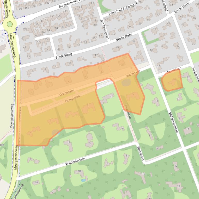Kaart van postcodegebied 5062KA.