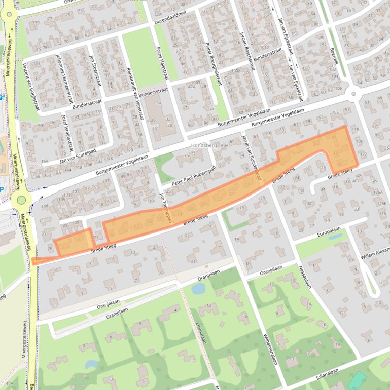 Kaart van postcodegebied 5062KG.