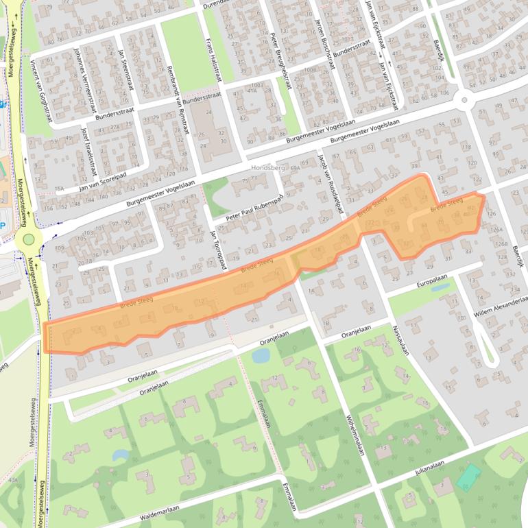 Kaart van postcodegebied 5062KH.