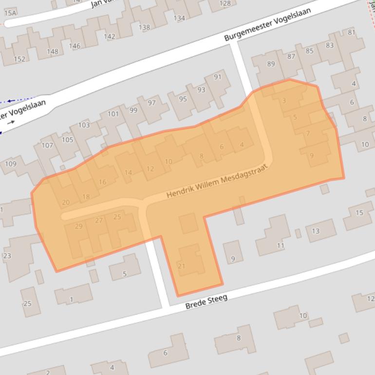 Kaart van postcodegebied 5062KJ.