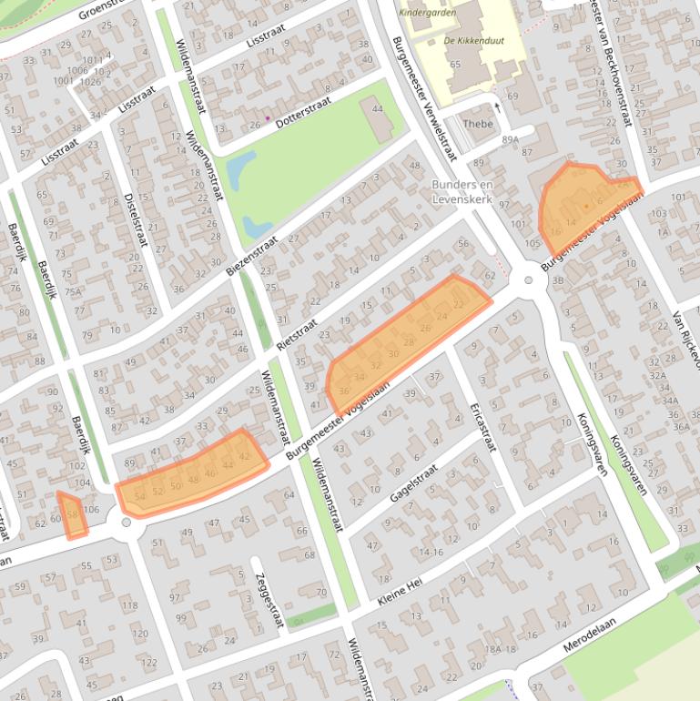 Kaart van postcodegebied 5062KR.