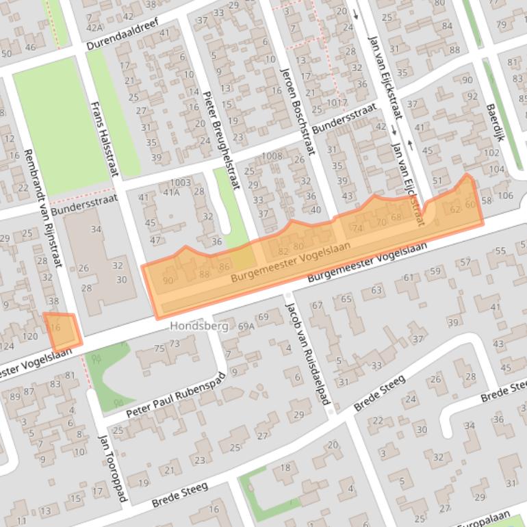 Kaart van postcodegebied 5062KS.