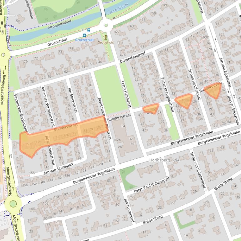 Kaart van postcodegebied 5062LC.