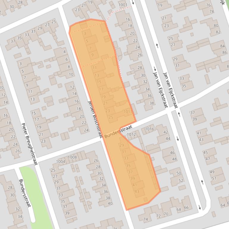 Kaart van postcodegebied 5062LD.
