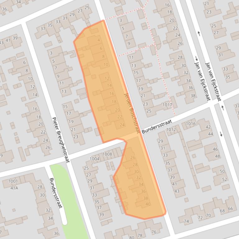 Kaart van postcodegebied 5062LE.