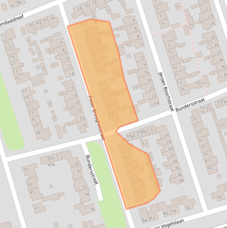 Kaart van postcodegebied 5062LG.