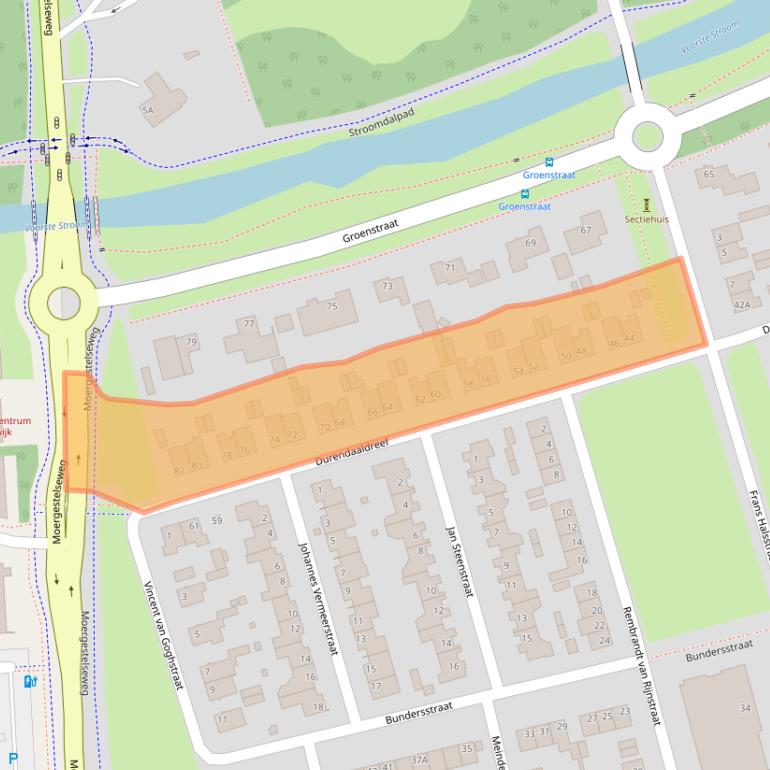 Kaart van postcodegebied 5062LX.