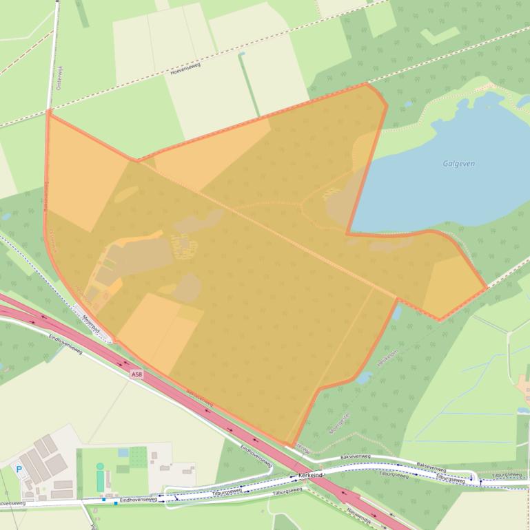 Kaart van postcodegebied 5062RA.