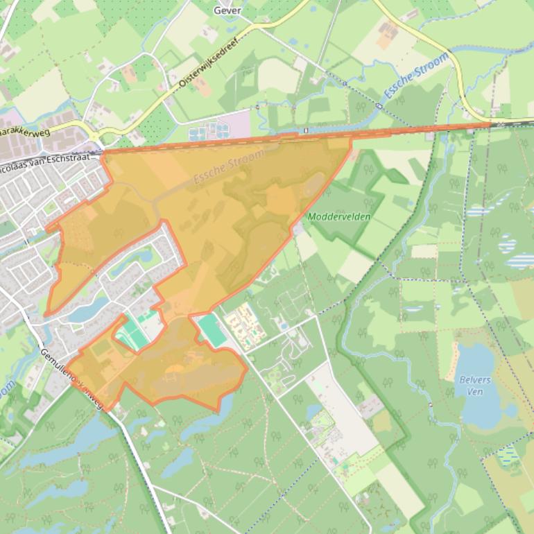 Kaart van postcodegebied 5062SR.