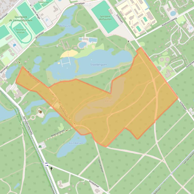 Kaart van postcodegebied 5062ST.