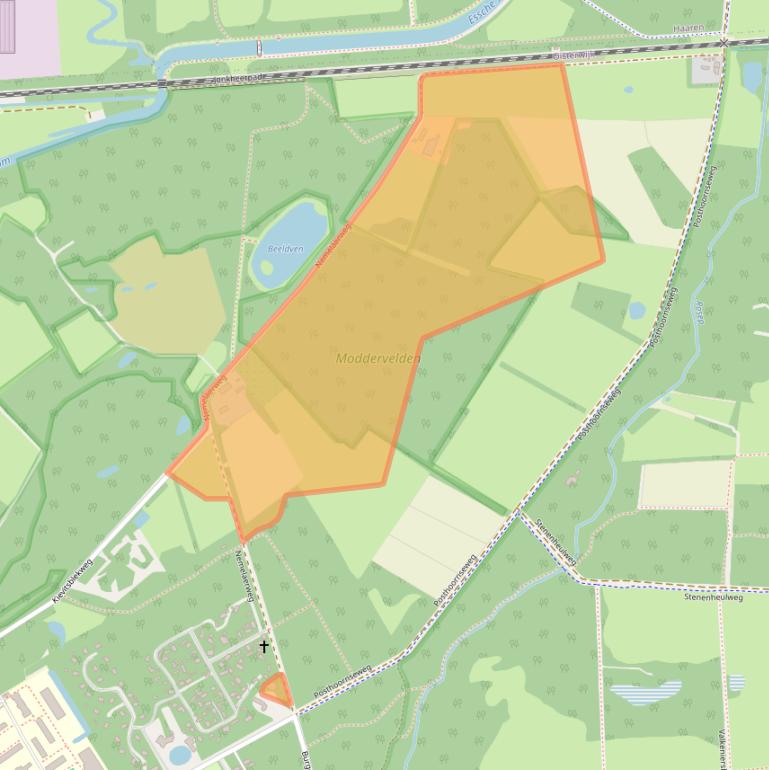 Kaart van postcodegebied 5062SW.