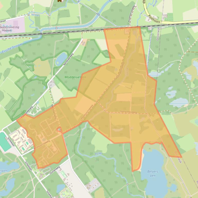 Kaart van postcodegebied 5062SZ.