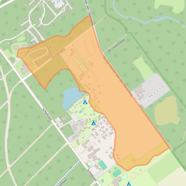 Kaart van postcodegebied 5062TP.