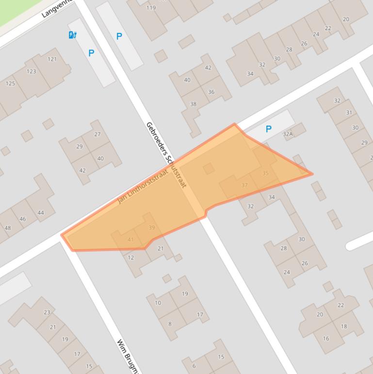 Kaart van postcodegebied 5063AA.