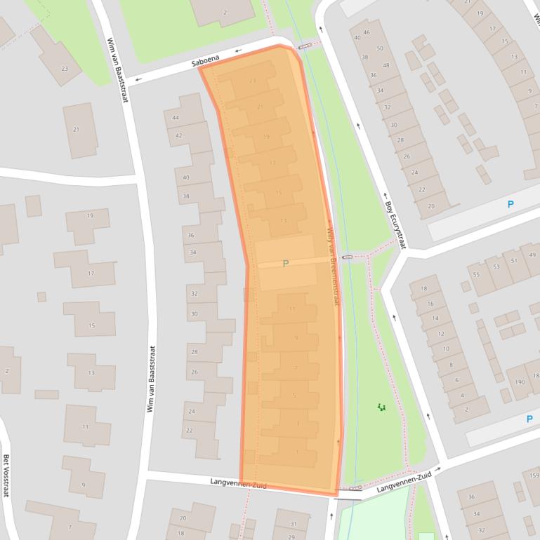 Kaart van postcodegebied 5063AT.