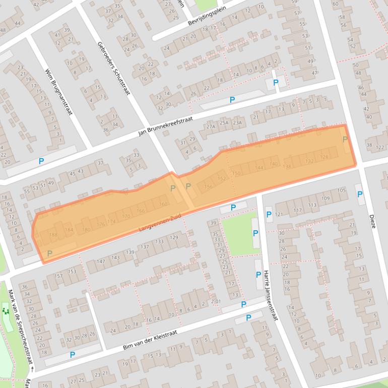Kaart van postcodegebied 5063CB.