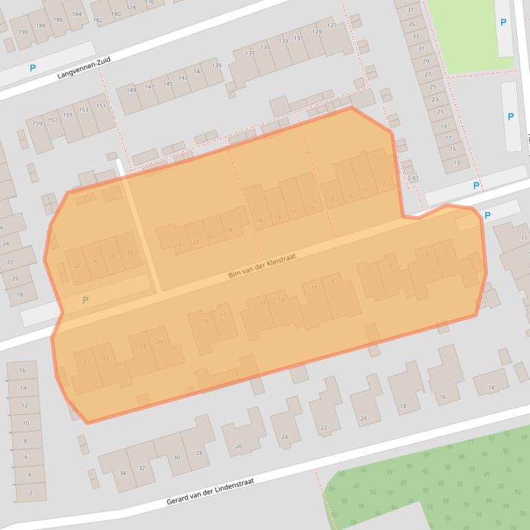 Kaart van postcodegebied 5063CD.