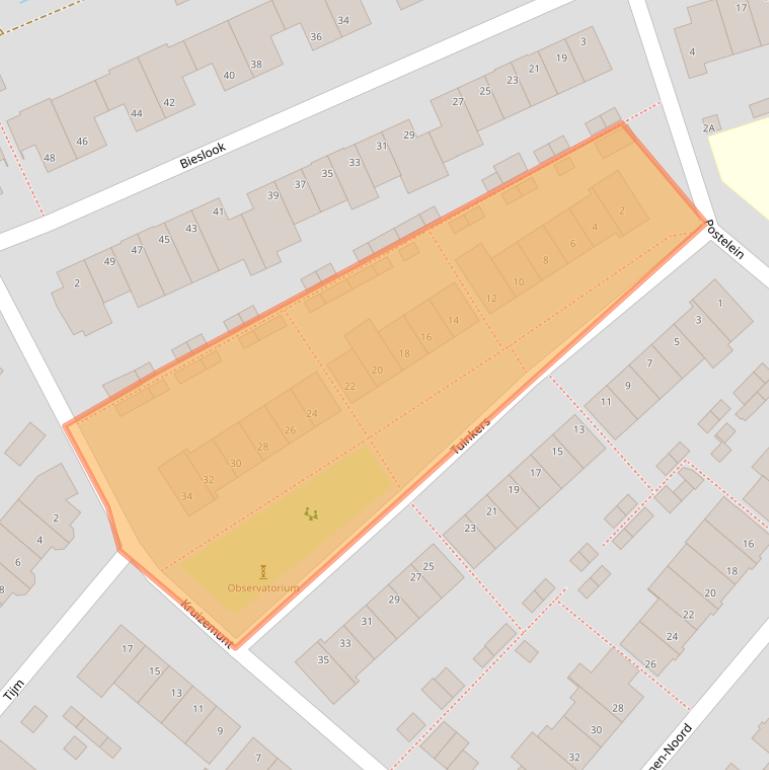 Kaart van postcodegebied 5063EJ.