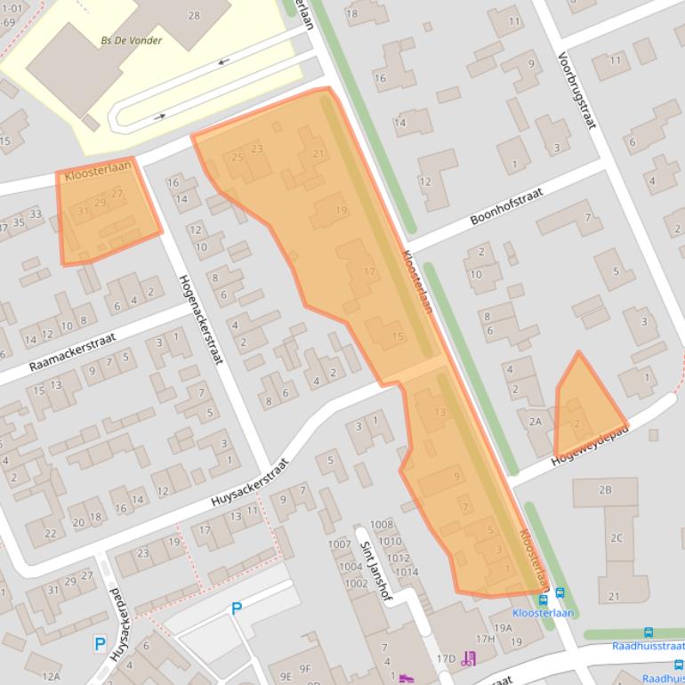 Kaart van postcodegebied 5066AL.