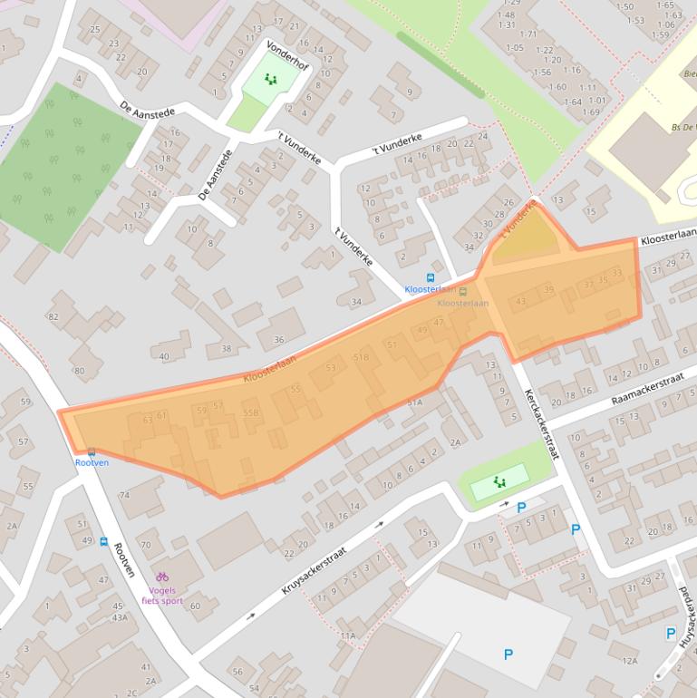 Kaart van postcodegebied 5066AM.
