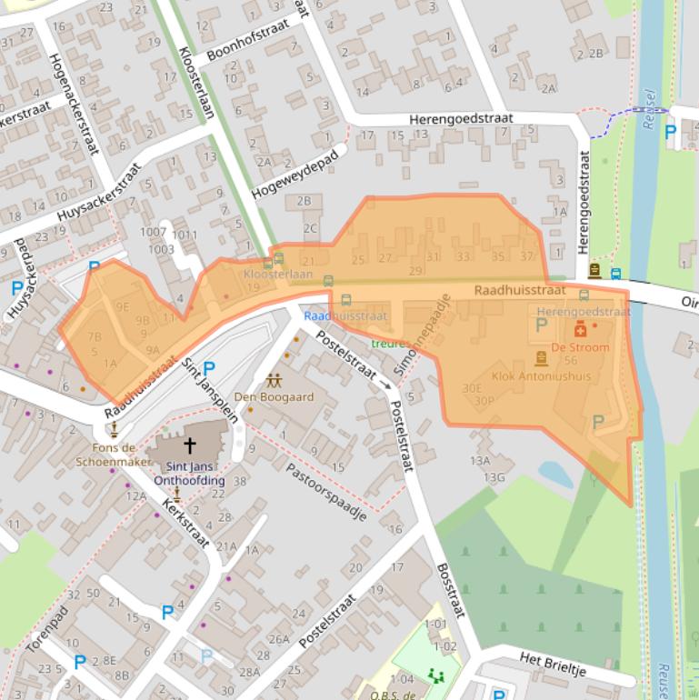 Kaart van postcodegebied 5066AP.