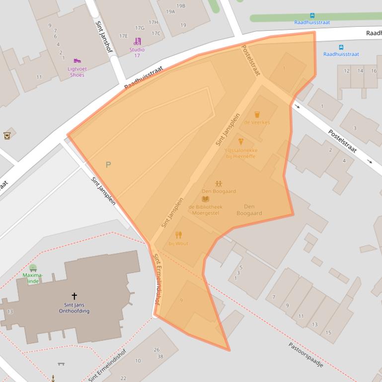 Kaart van postcodegebied 5066AR.