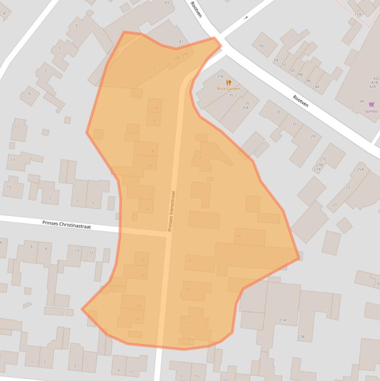 Kaart van postcodegebied 5066BD.