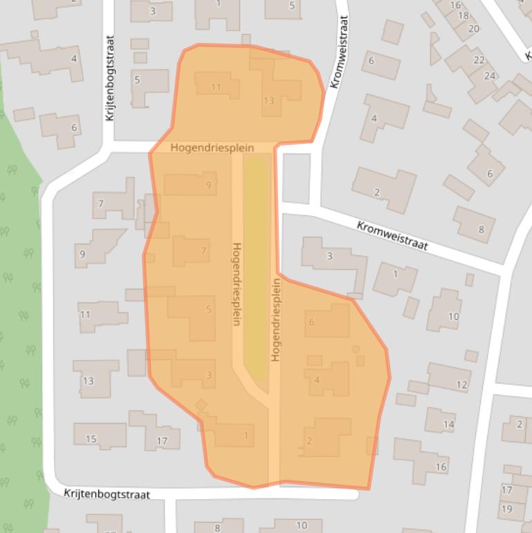 Kaart van postcodegebied 5066BL.