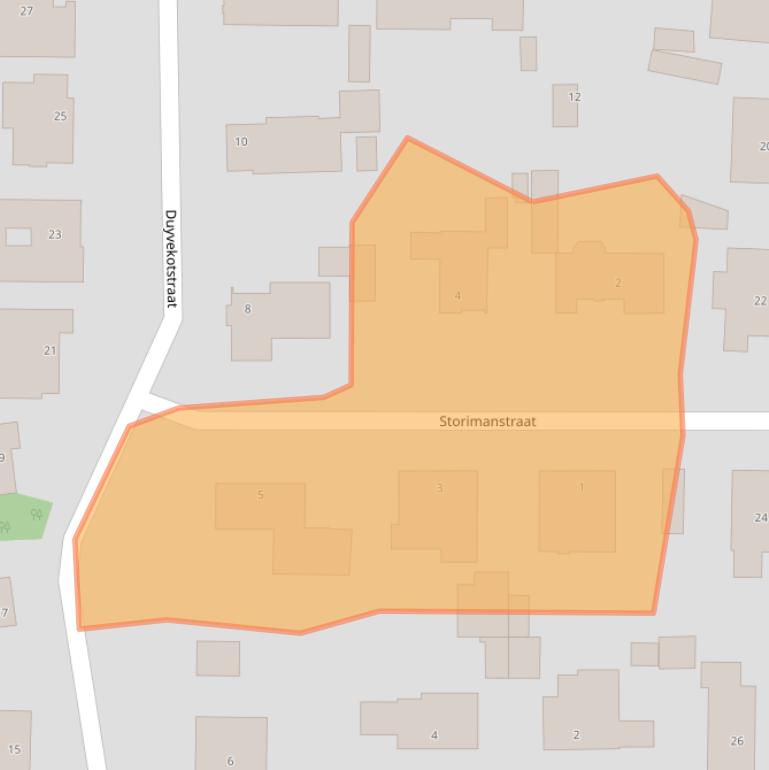 Kaart van postcodegebied 5066BM.