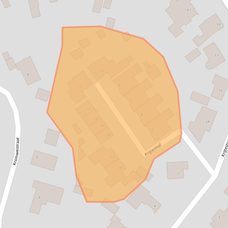 Kaart van postcodegebied 5066BW.