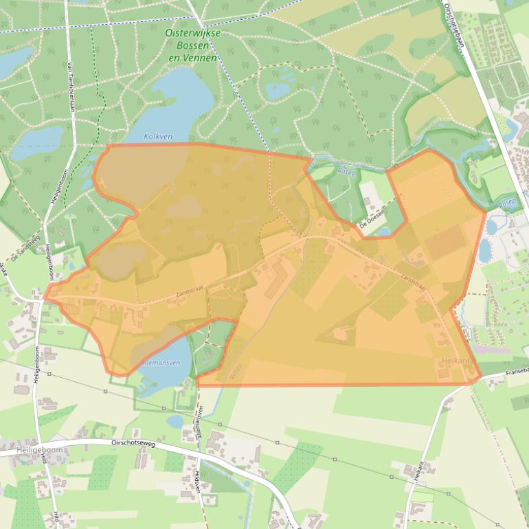 Kaart van postcodegebied 5066CA.