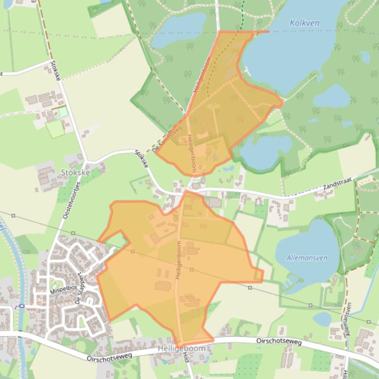 Kaart van postcodegebied 5066CB.