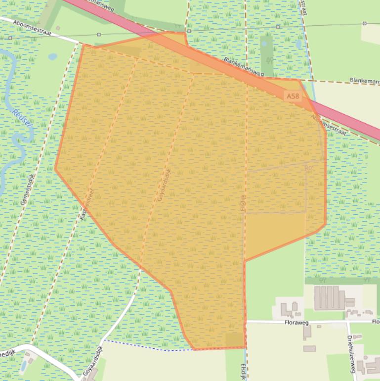 Kaart van postcodegebied 5066CZ.