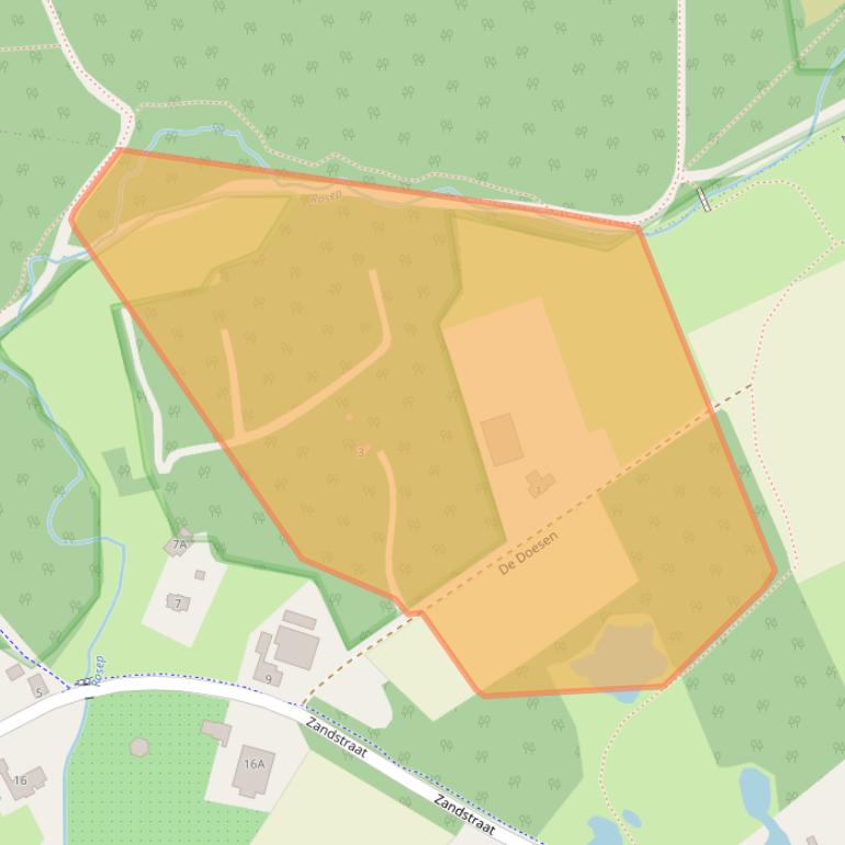 Kaart van postcodegebied 5066DA.