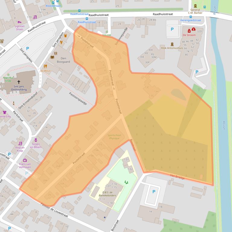 Kaart van postcodegebied 5066EA.