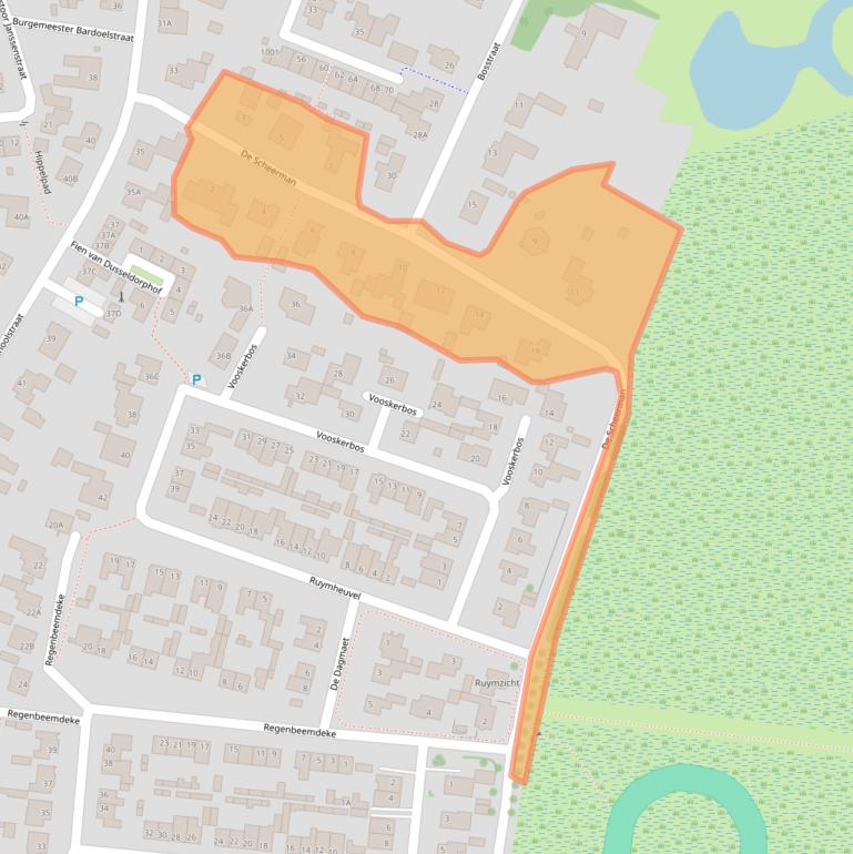 Kaart van postcodegebied 5066EH.